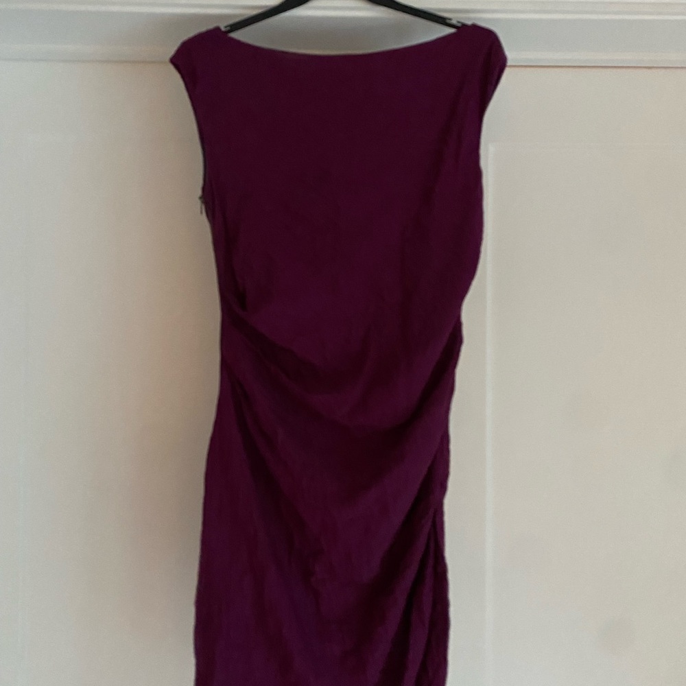 Dusty purple sexy Sarar dress with side zipper